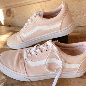 Vans Blush Pink Canvas Sneakers Size W 8.5